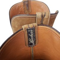 Lucchese San Antonio Suede Cowboy Boots Mules Ear Pull Vintage US Made Men 10 EE (2)