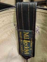ML Leddy Tall Cowboy Western Boots Custom Handmade San Angelo Ft Worth Women 8 B (14)