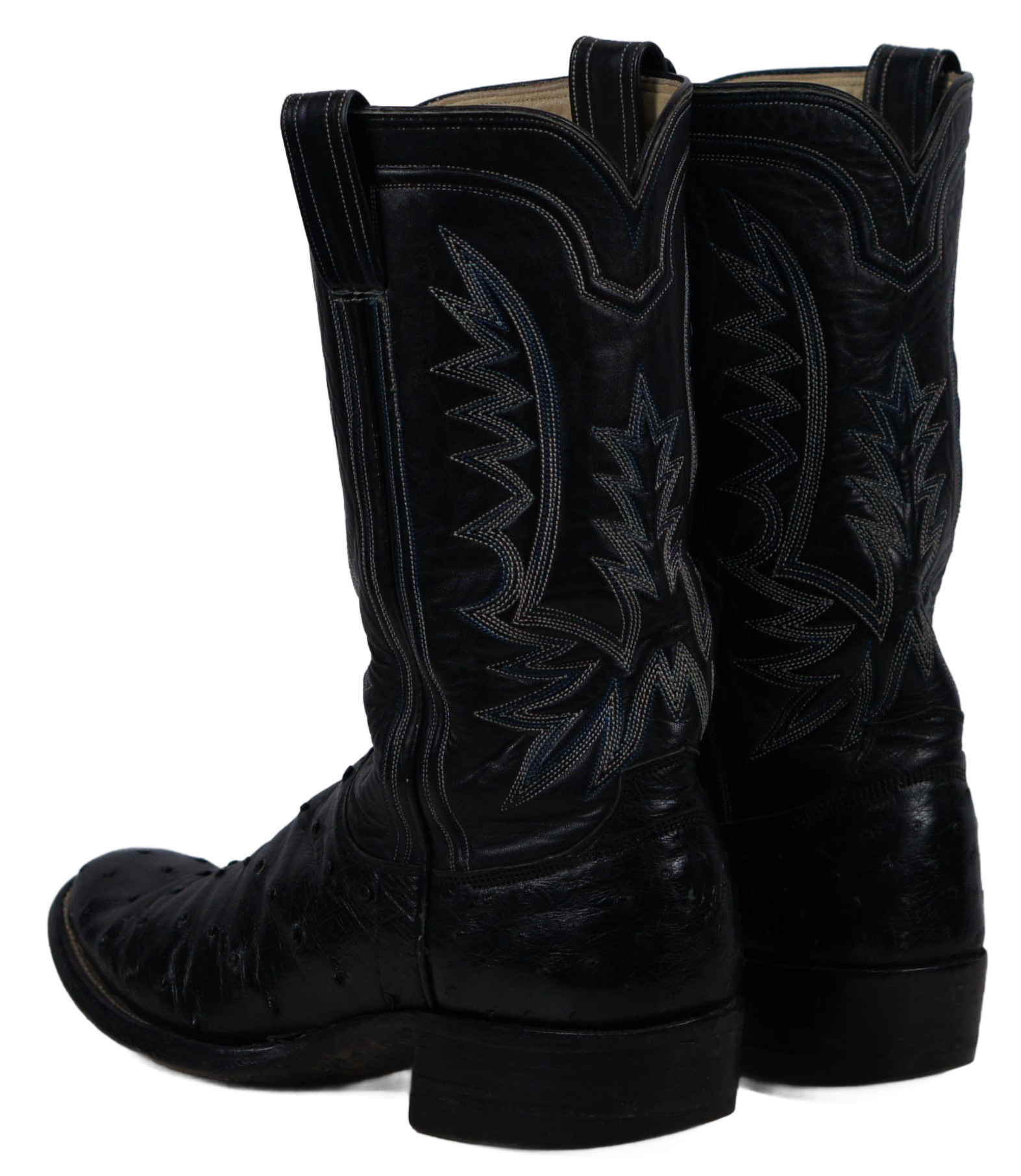 ML Leddy Vintage Full Quill Ostrich Cowboy Western Boots Custom Handmade Women 8 (12)