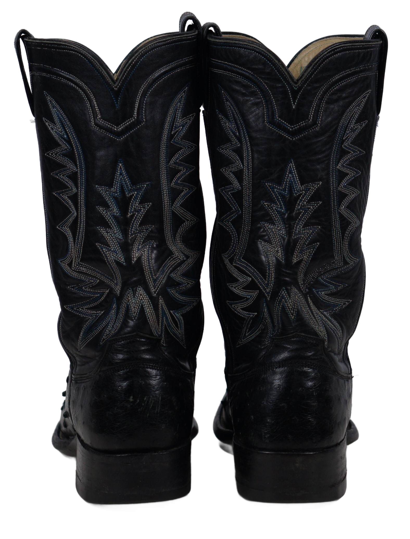 ML Leddy Vintage Full Quill Ostrich Cowboy Western Boots Custom Handmade Women 8 (14)