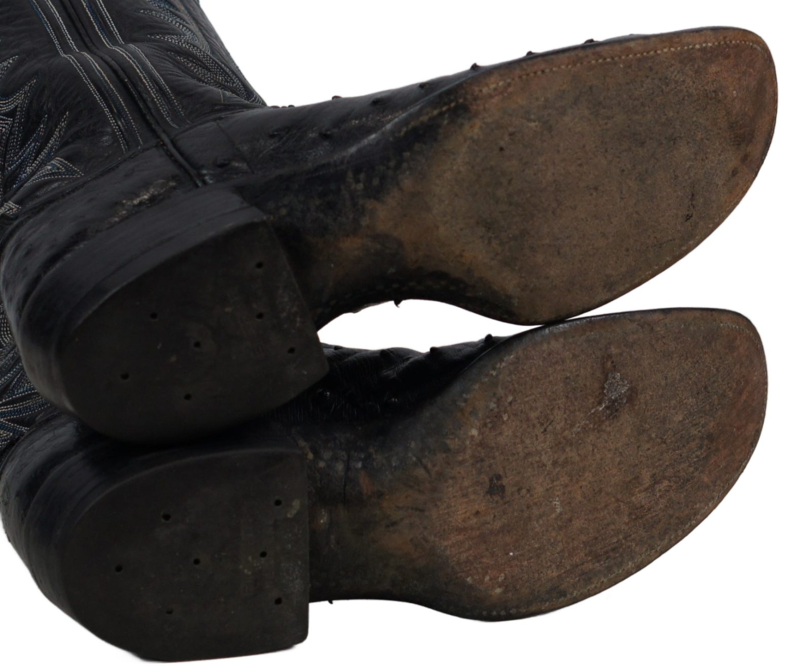 ML Leddy Vintage Full Quill Ostrich Cowboy Western Boots Custom Handmade Women 8 (4)