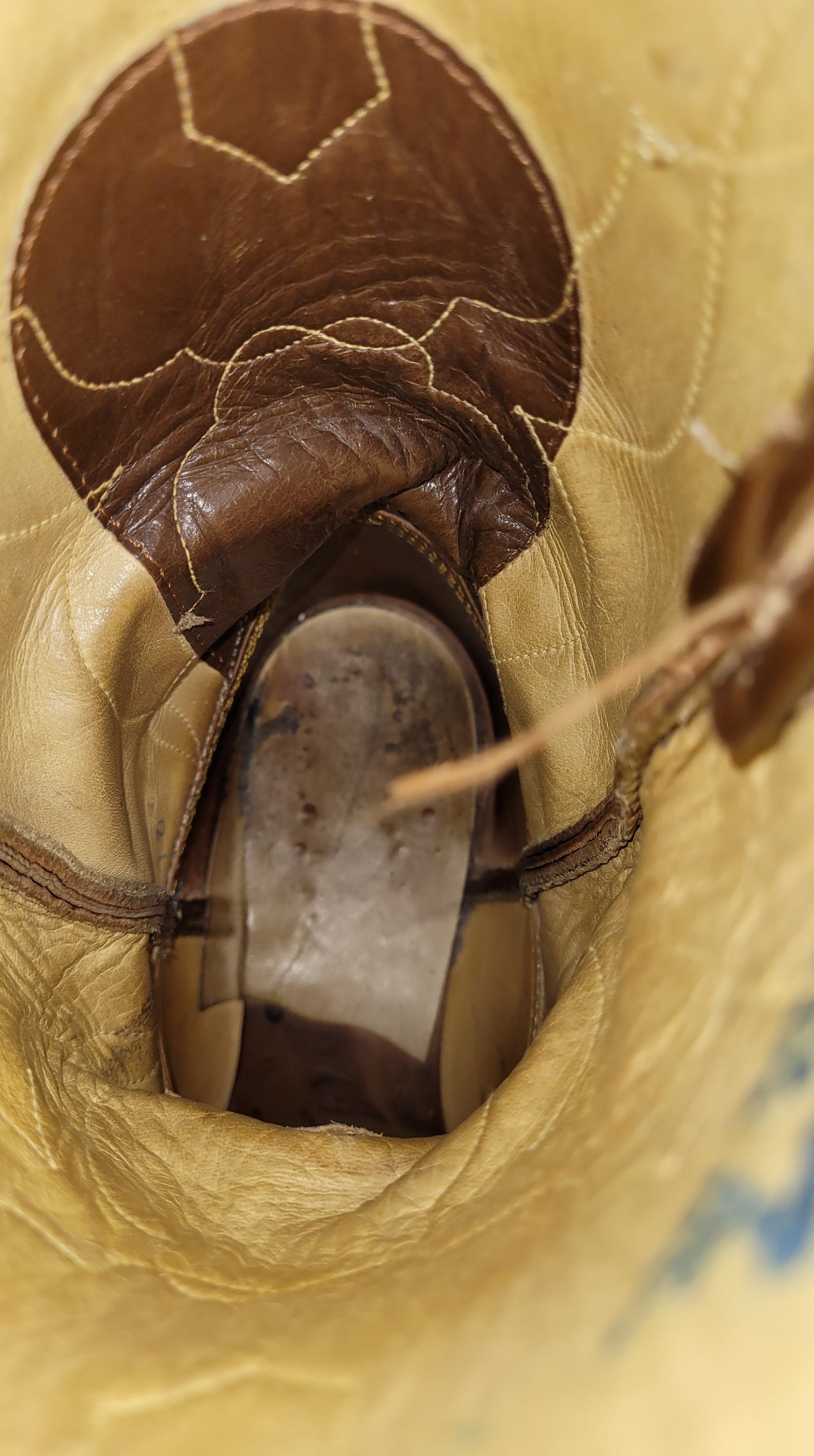 Tony Lama Brown Wingtip Cowboy Western Boots Vintage US Made El Paso TX Men 9 (1)
