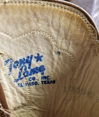 Tony Lama Brown Wingtip Cowboy Western Boots Vintage US Made El Paso TX Men 9 (14)