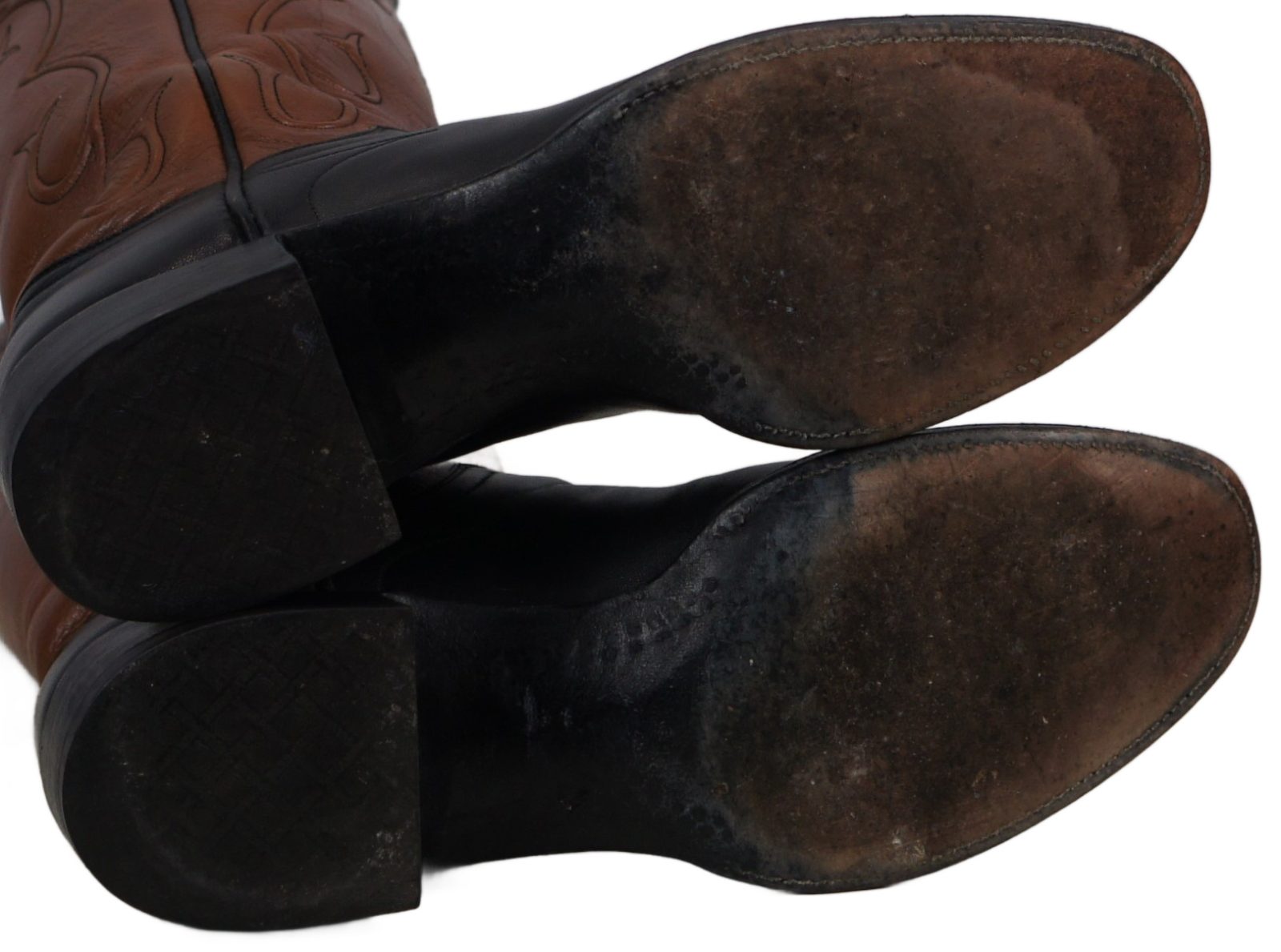 James Leddy Vintage Cowboy Boots Custom Handmade Monogram Inlay Womens 6.5 or 7 (6)