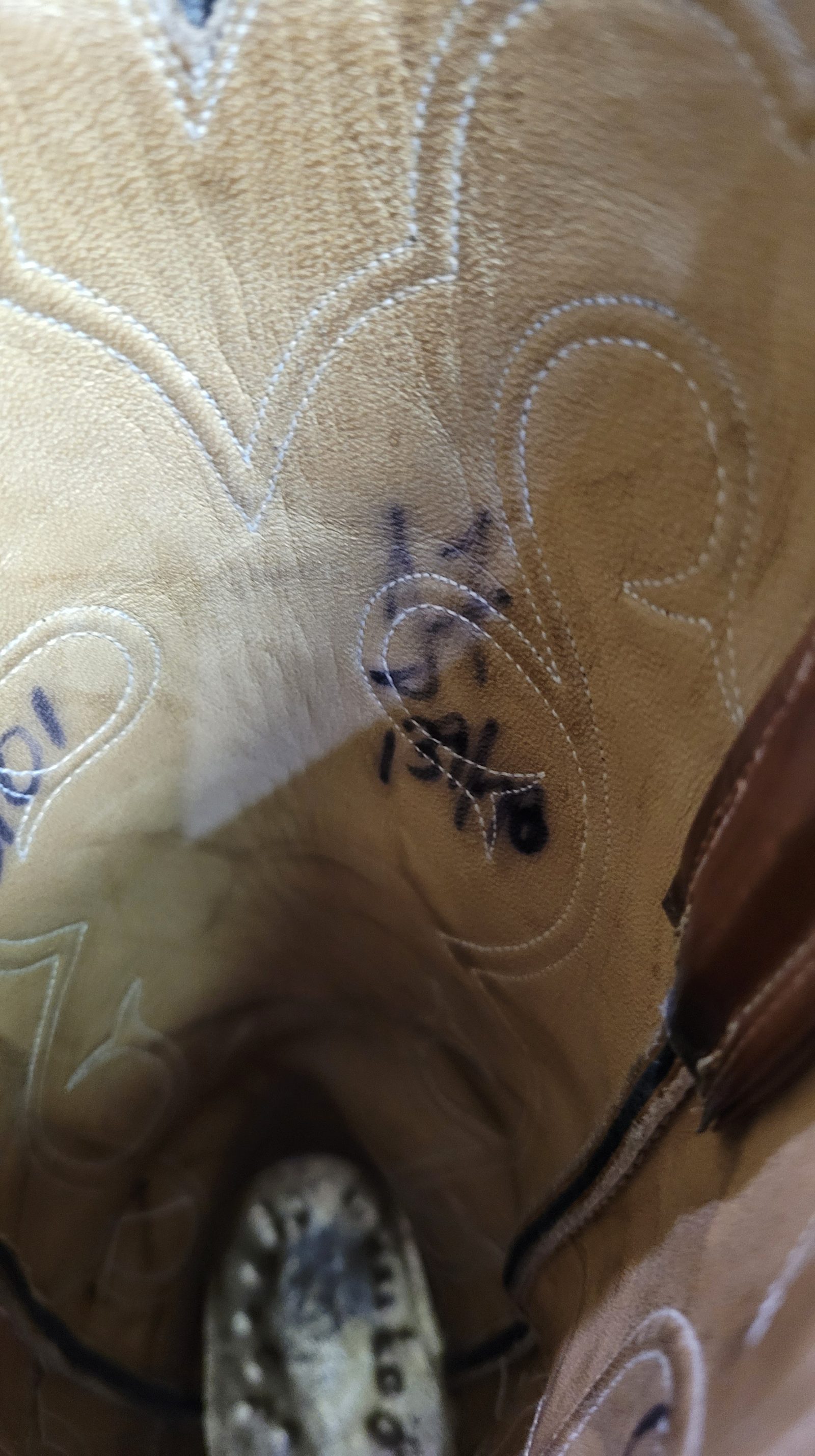 James Leddy Vintage Cowboy Boots Custom Handmade Monogram Inlay Womens 6.5 or 7 (8)